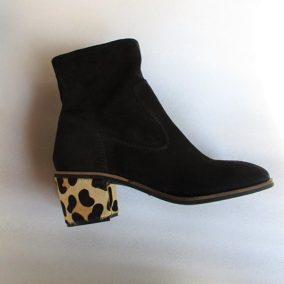 JADE by Crevo Black Suede Ankle Boots SIZE 6 - Picture 2 of 6